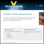 Screen shot of the Street Lighting Solutions Ltd website.