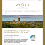 Screen shot of the Wealth of Advice Ltd website.