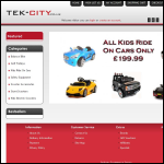 Screen shot of the Tek-city Ltd website.