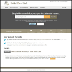 Screen shot of the Solid Dev Ltd website.