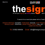 Screen shot of the The Sign Company (Scotland) Ltd website.