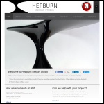 Screen shot of the Hepburn Design Studio Ltd website.