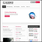 Screen shot of the It Science Ltd website.
