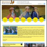 Screen shot of the Broadoak Primary School website.