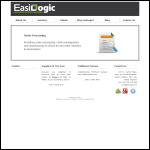 Screen shot of the Easilogic Ltd website.