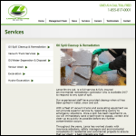 Screen shot of the Wash Inspection Services Ltd website.