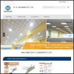 Screen shot of the Rk Ceiling Ltd website.