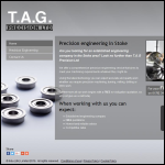 Screen shot of the TAG Precision Ltd website.