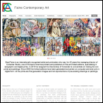 Screen shot of the Faine Contemporary Art Ltd website.