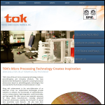 Screen shot of the Tok Solutions Ltd website.