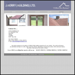 Screen shot of the J Berry (Building) Ltd website.