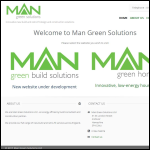 Screen shot of the Green Man Solutions Ltd website.