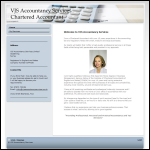 Screen shot of the Vj Accountancy Services Ltd website.
