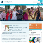 Screen shot of the Castle Hall Academy Trust website.
