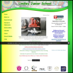 Screen shot of the Lindley Junior School website.