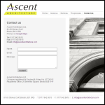 Screen shot of the Ascent Architecture Ltd website.