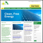 Screen shot of the Green Solar Footprint Ltd website.