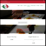 Screen shot of the Franco's Pizzeria Restaurant Ltd website.