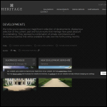 Screen shot of the Heritage Developments Silverwood Ltd website.