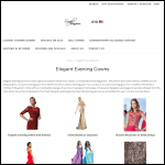 Screen shot of the Elegance Gowns Ltd website.