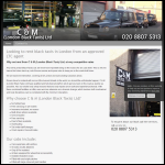 Screen shot of the Dm Taxis Ltd website.