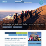 Screen shot of the Climb Any Mountain website.