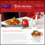 Screen shot of the Red Rose Indian Takeaway Ltd website.