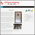 Screen shot of the Oiltech Heating Ltd website.
