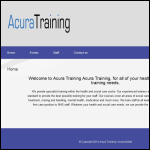 Screen shot of the Acura Training Ltd website.