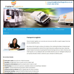 Screen shot of the Instant Logistics Ltd website.