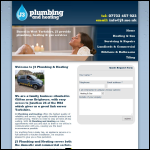Screen shot of the J3 Plumbing & Heating Ltd website.