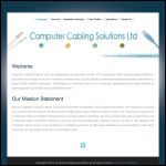 Screen shot of the Computer Cabling Solutions Ltd website.