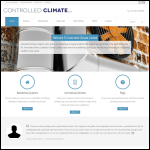 Screen shot of the Controlled Climate Ltd website.