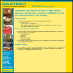 Screen shot of the Oastech website.