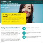 Screen shot of the Onvestor Ltd website.