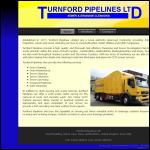 Screen shot of the Turnford Pipelines website.