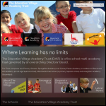 Screen shot of the The Education Village Academy Trust website.