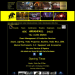 Screen shot of the Arranpaul Audio website.