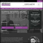 Screen shot of the Ashdown Appointments website.