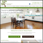 Screen shot of the Exeter Floor Restoration Ltd website.