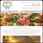 Screen shot of the Saviano Food Import Ltd website.