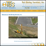 Screen shot of the Central Boring Services website.