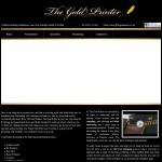 Screen shot of the The Gold Printer Ltd website.