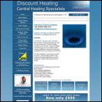 Screen shot of the Discount Heating website.