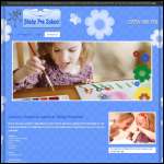 Screen shot of the Blaby Pre-school Ltd website.