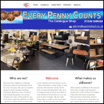 Screen shot of the Penny Counts Ltd website.