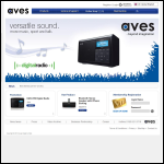 Screen shot of the Aves Digital Ltd website.
