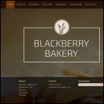 Screen shot of the The Blackberry Bakery Ltd website.