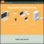 Screen shot of the Techsys Consulting Ltd website.