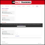Screen shot of the The Training Impact Ltd website.